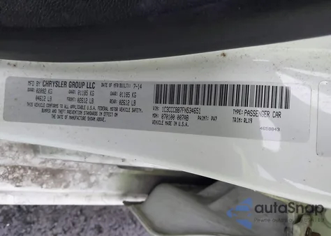 2015 Chrysler 200 S from USA, damaged, VIN 1C3CCCBB7FN534651
